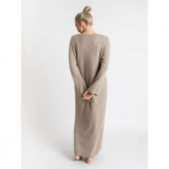 Kashmina Bohéme Maxi Kjole Beige