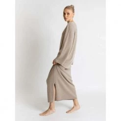 Kashmina Bohéme Maxi Kjole Beige -Tilbud miinto Butikk unnamed file 1005