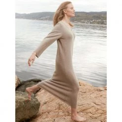 Kashmina Bohéme Maxi Kjole Beige -Tilbud miinto Butikk unnamed file 1006