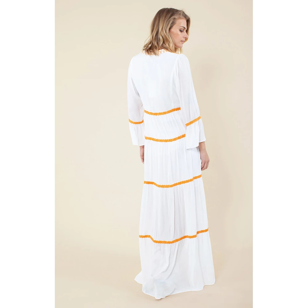 Hale Bob 1YFT6271 DRESS LONG Orange 1 Hale Bob 1YFT6271 DRESS LONG Orange