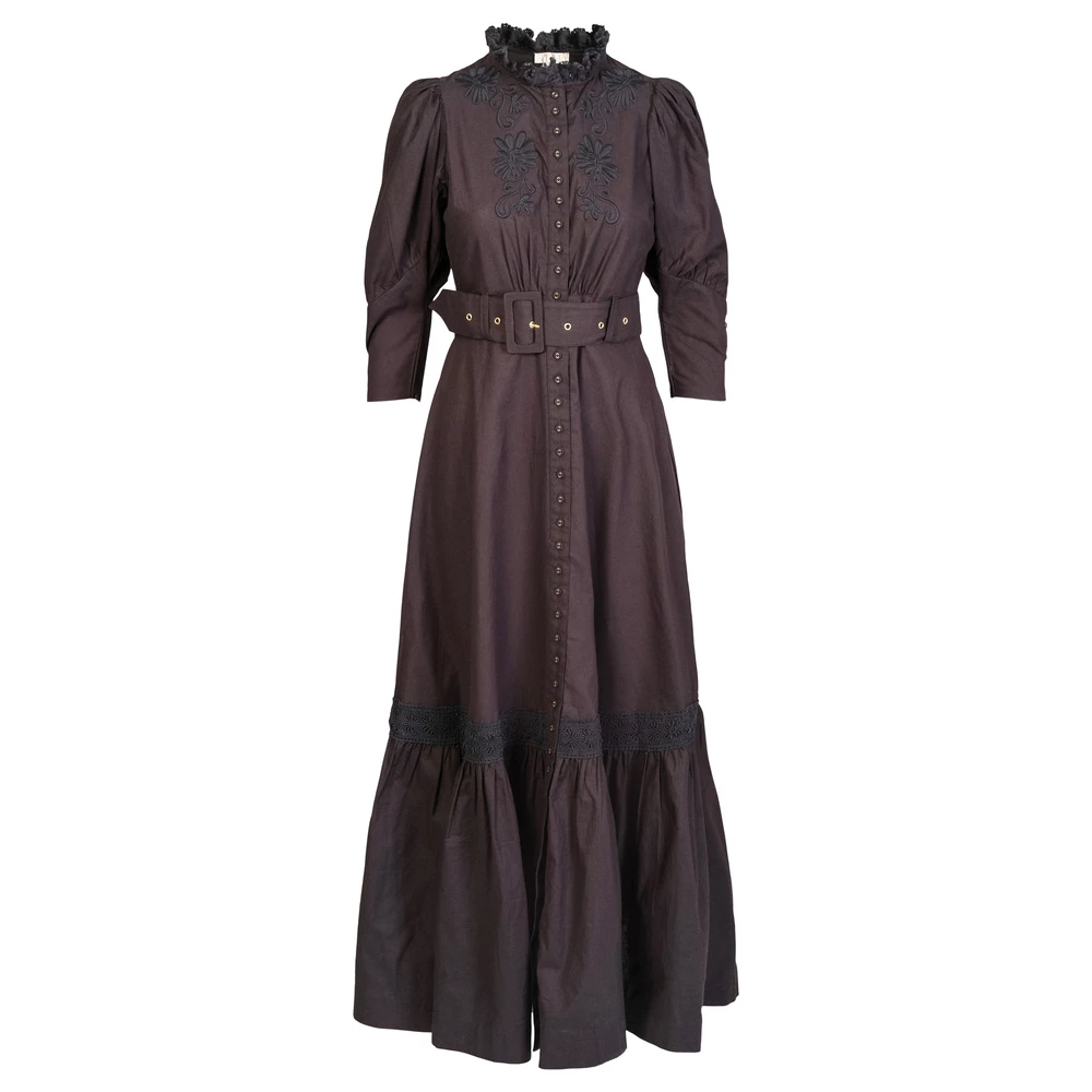 BY TIMO Belted Maxi Dress Brown 2 BY TIMO Belted Maxi Dress Brown - Bilde 2