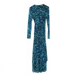 Ganni Floral Print Wrap Dress Blue -Tilbud miinto Butikk unnamed file 1066