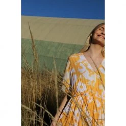 Samsøe Samsøe Andina Long Dress AOP 8083 Orange