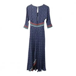 Maje Reanne Printed Crepe Dress Blue -Tilbud miinto Butikk unnamed file 11