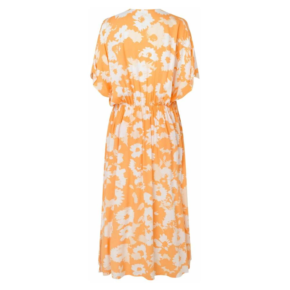 Samsøe Samsøe Andina Long Dress AOP 8083 Orange 5 Samsøe Samsøe Andina Long Dress AOP 8083 Orange - Bilde 5