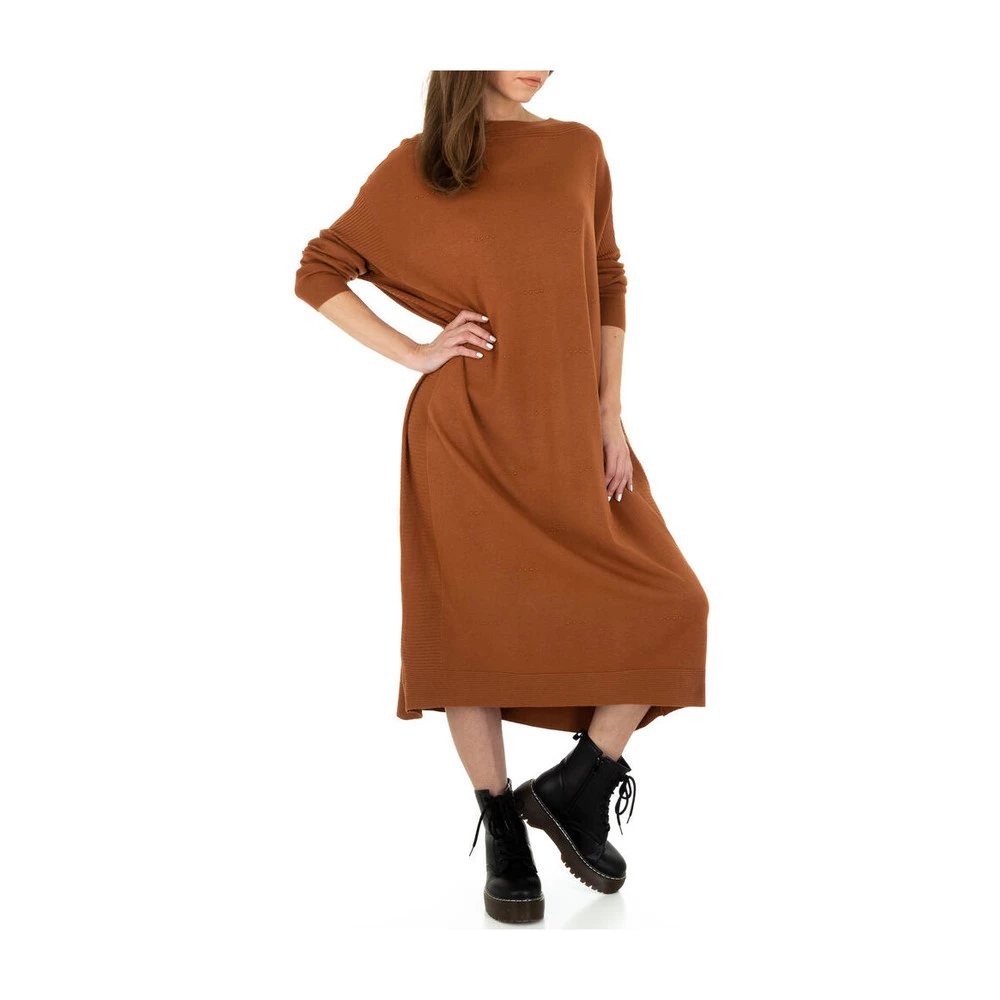 Glo Story Maxikjole Brown 1 Glo Story Maxikjole Brown