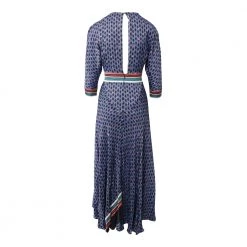 Maje Reanne Printed Crepe Dress Blue -Tilbud miinto Butikk unnamed file 12
