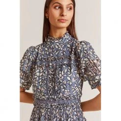 By Malina Iro Maxi Dress Blue