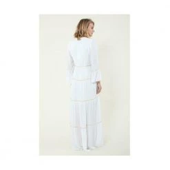 Hale Bob Embroidered Maxi Dress White