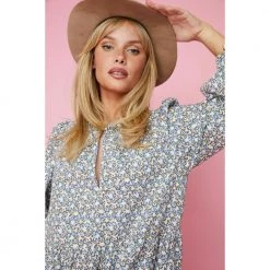 Line Of Oslo Muse Flowerdress Blue