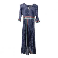 Maje Reanne Printed Crepe Dress Blue -Tilbud miinto Butikk unnamed file 14