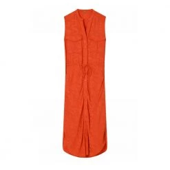 Gustav Long Bias Cut Dress 45509/7425 Tomato Red