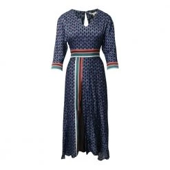 Maje Reanne Printed Crepe Dress Blue -Tilbud miinto Butikk unnamed file 15
