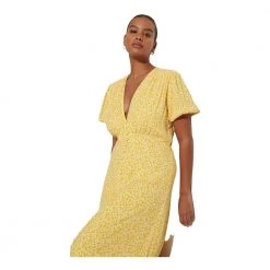 Faithfull The Brand Bellavista Midi Dress Yellow