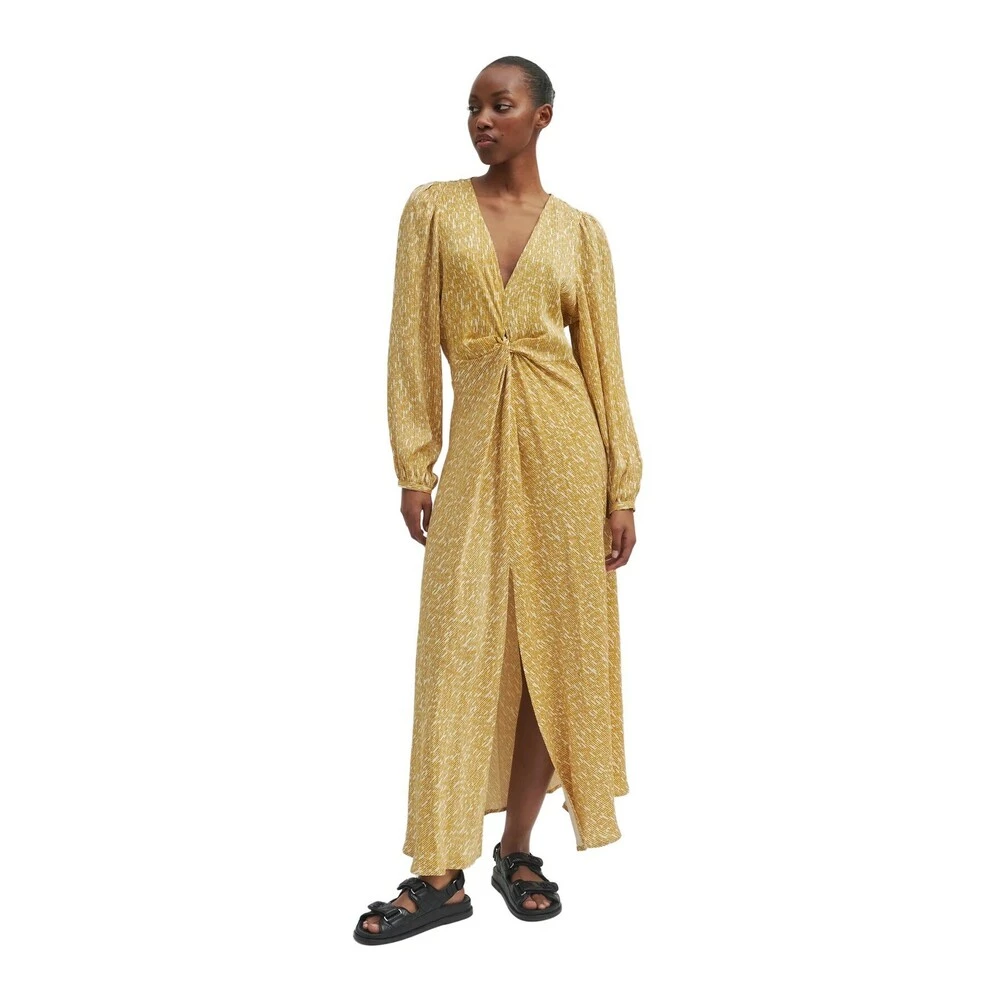 Second Female Rattan Dress Yellow 2 Second Female Rattan Dress Yellow - Bilde 2