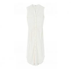 Gustav Lang Skjev Kutt Kjole Kjoler 45509/7425te White