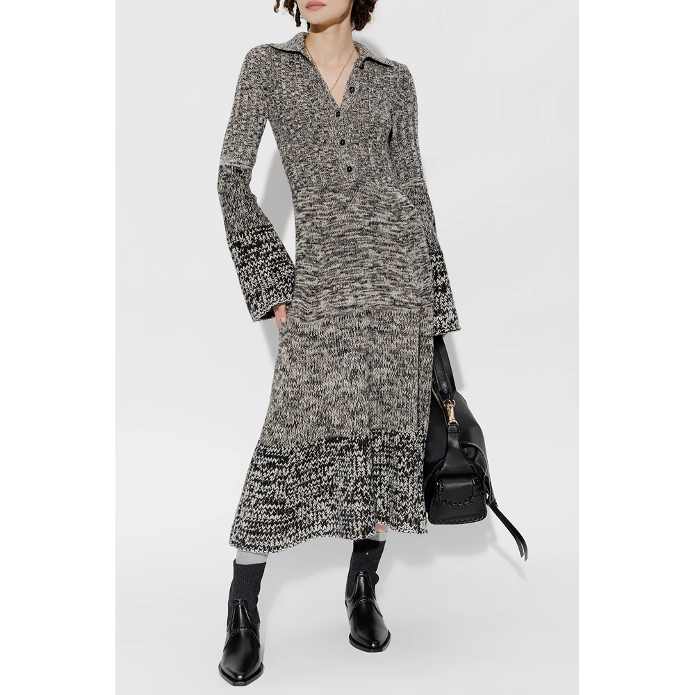 Chloé Dress With Collar Black 1 Chloé Dress With Collar Black