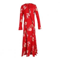 Diane Von Furstenberg Maxi Mandarin Dress In Red Floral Silk Red -Tilbud miinto Butikk unnamed file 1690