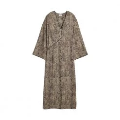 By Malene Birger Isetta Maxi Dress - Snake Jacquard Beige