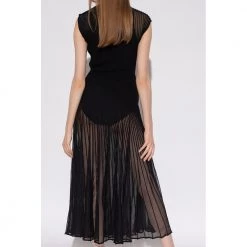 Alaïa High-Neck Twisted Long Dress Black -Tilbud miinto Butikk unnamed file 1745