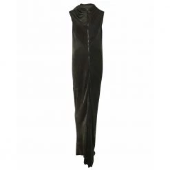 Rick Owens Bonnie Velvet Gown In Viscose Gray -Tilbud miinto Butikk unnamed file 1785