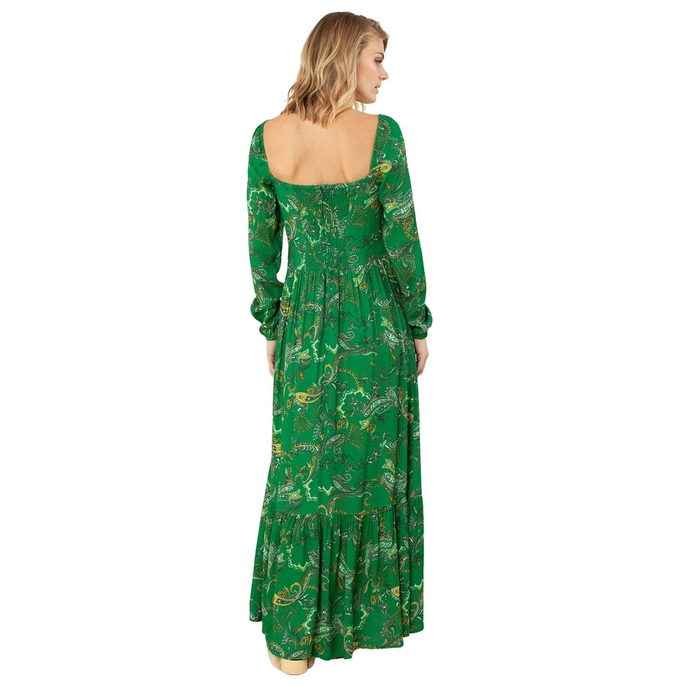 Hale Bob 27LS6325 VINITA LONG DRESS Green 2 Hale Bob 27LS6325 VINITA LONG DRESS Green - Bilde 2