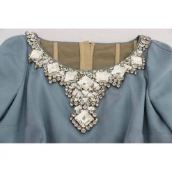 Dolce & Gabbana Crystal Sheath Gown Ball Dress Blue -Tilbud miinto Butikk unnamed file 1827