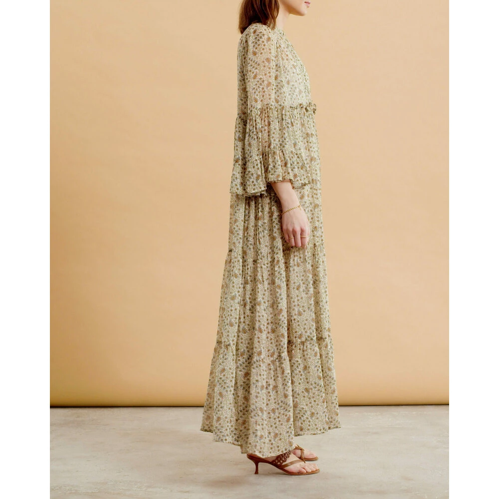 BY TIMO Georgette Shift Dress Beige 3 BY TIMO Georgette Shift Dress Beige - Bilde 3