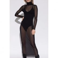 Alaïa Semi-sheer Dress Black -Tilbud miinto Butikk unnamed file 1897