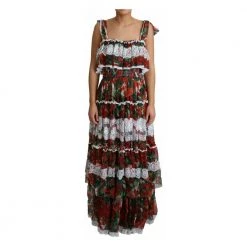 Dolce & Gabbana Maxi Floral Dress Red -Tilbud miinto Butikk unnamed file 1938
