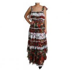 Dolce & Gabbana Maxi Floral Dress Red -Tilbud miinto Butikk unnamed file 1939