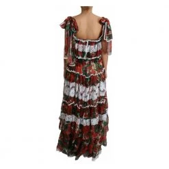Dolce & Gabbana Maxi Floral Dress Red -Tilbud miinto Butikk unnamed file 1940