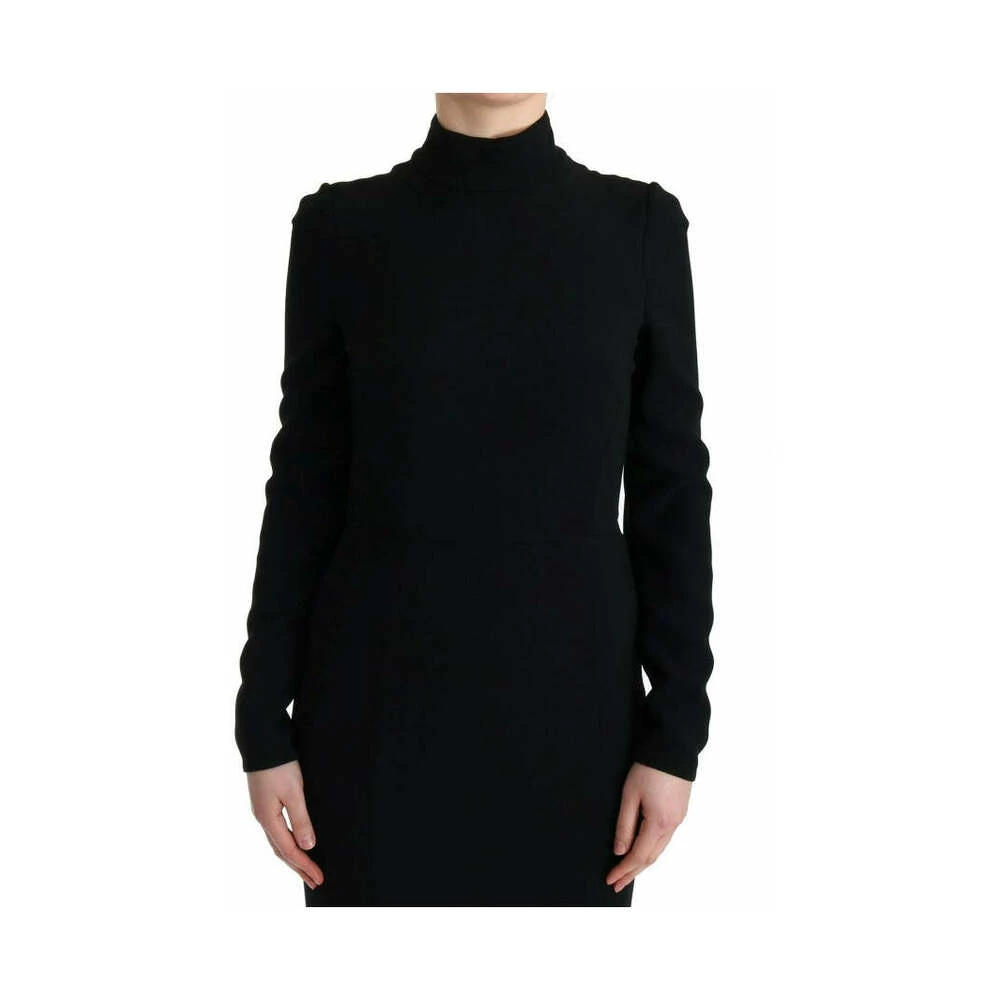 Dolce & Gabbana Stretch Long Gown Sheath Dress Black 2 Dolce & Gabbana Stretch Long Gown Sheath Dress Black - Bilde 2