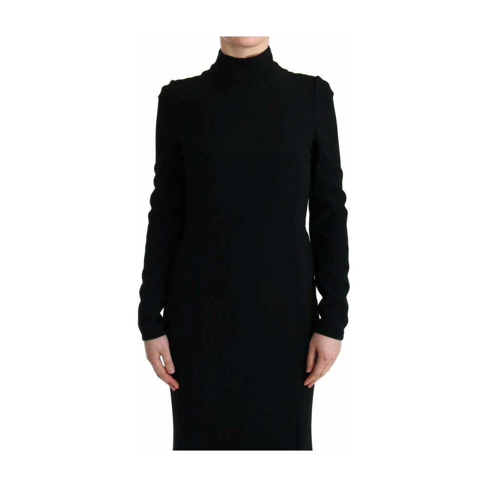 Dolce & Gabbana Stretch Long Gown Sheath Dress Black 5 Dolce & Gabbana Stretch Long Gown Sheath Dress Black - Bilde 5