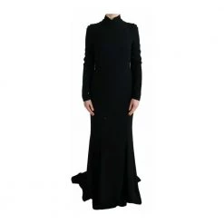 Dolce & Gabbana Stretch Long Gown Sheath Dress Black 11 Dolce & Gabbana Stretch Long Gown Sheath Dress Black -Tilbud miinto Butikk unnamed file 1955