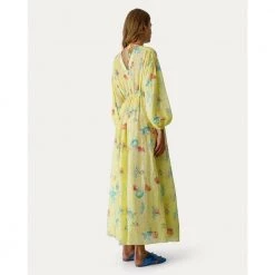 Forte Forte Long Dress In Print Yellow