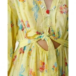 Forte Forte Long Dress In Print Yellow -Tilbud miinto Butikk unnamed file 203
