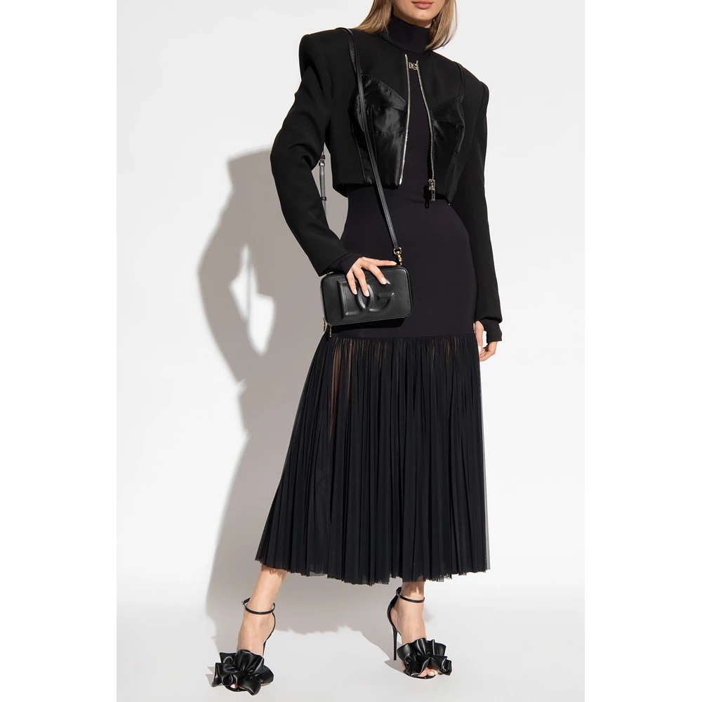 Dolce & Gabbana Dress With Pleated Hem Black 5 Dolce & Gabbana Dress With Pleated Hem Black - Bilde 5