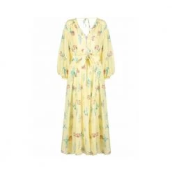 Forte Forte Long Dress In Print Yellow -Tilbud miinto Butikk unnamed file 204