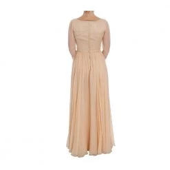 Dolce & Gabbana Ball Gown Full Length Dress Beige