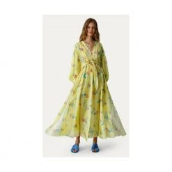 Forte Forte Long Dress In Print Yellow -Tilbud miinto Butikk unnamed file 205