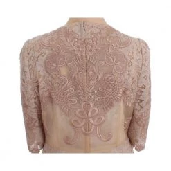 Dolce & Gabbana Silk Lace Ricamo Shift Gown Dress Pink -Tilbud miinto Butikk unnamed file 2064