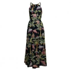 RED Valentino Long Dress With Laces Black