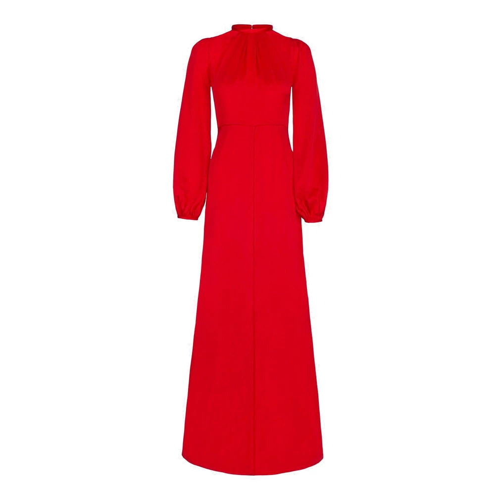 Pia Tjelta Ava Sandwashed Maxi Dress Red 2 Pia Tjelta Ava Sandwashed Maxi Dress Red - Bilde 2