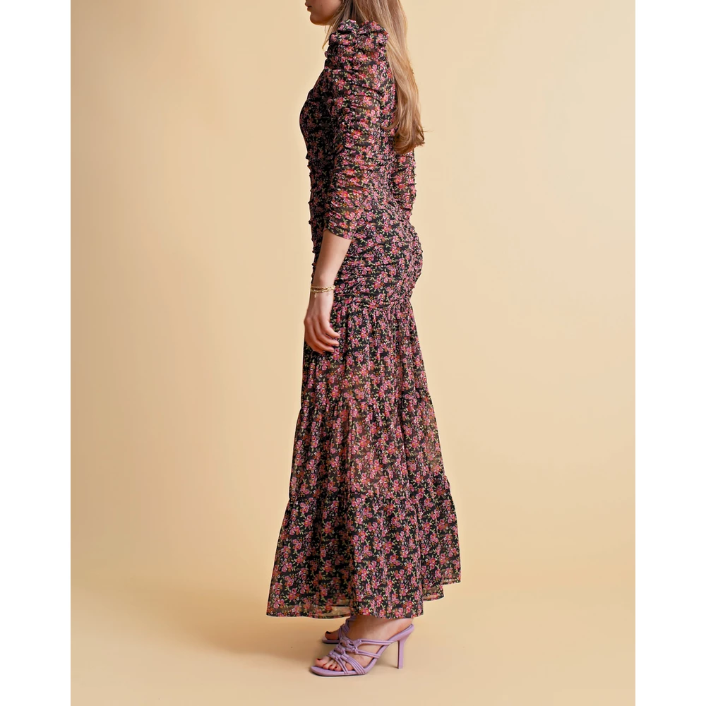 BY TIMO Chiffon Rouching Dress Black 2 BY TIMO Chiffon Rouching Dress Black - Bilde 2