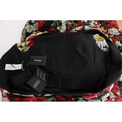 Dolce & Gabbana Floral Crystal Long Maxi Dress Red