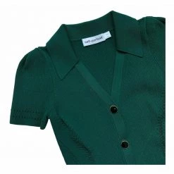 Self Portrait Viskose Knit Midi Dress - Grønn - M Green -Tilbud miinto Butikk unnamed file 2138