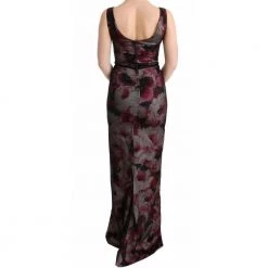 Dolce & Gabbana Roses Silk Stretch Sheath Long Dress Red -Tilbud miinto Butikk unnamed file 2146