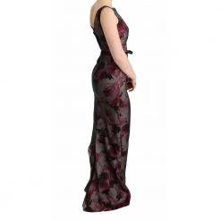Dolce & Gabbana Roses Silk Stretch Sheath Long Dress Red -Tilbud miinto Butikk unnamed file 2148