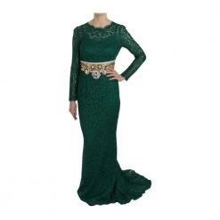 Dolce & Gabbana Lace Sheath Dress Green -Tilbud miinto Butikk unnamed file 2192